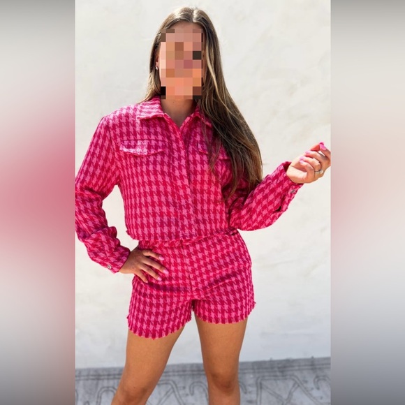 Rivir Other - Bright Pink Floral Polyester Top